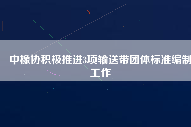 中橡協(xié)積極推進(jìn)3項輸送帶團(tuán)體標(biāo)準(zhǔn)編制工作