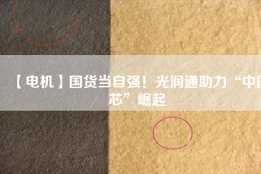 【電機(jī)】國(guó)貨當(dāng)自強(qiáng)！光潤(rùn)通助力“中國(guó)芯”崛起
          